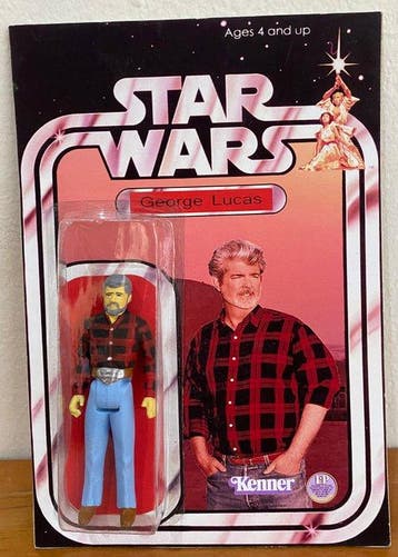 Figuur - Kunststof George Lucas - Star Wars-actiefiguur op, Verzamelen, Nieuw