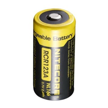 Nitecore RCR123A / 16340 Oplaadbare Batterij 3.7, origineel, Verzenden, Nieuw
