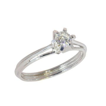 Zonder minimumprijs - Ring - 18 karaat Witgoud - 0.25ct. tw., Nieuw