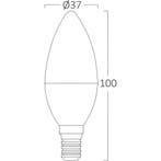 LED Lamp - E14 Fitting - Brinton - 5W 470lm - 840 Natuurlijk, Led-lamp, Minder dan 30 watt, E14 (klein), Nieuw
