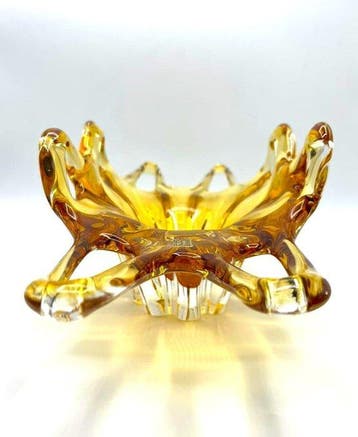 Egermann - Kom - Kristal - Egermann Kristallen schaal, Antiek en Kunst, Antiek | Glas en Kristal
