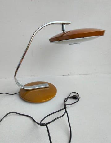 Tafellamp - Metaal, Glas - FASE 520 C, Antiek en Kunst