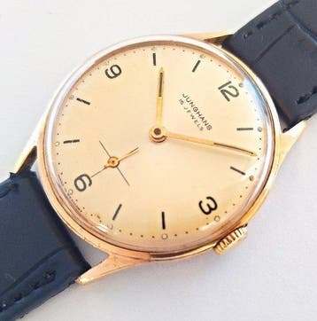 Junghans - gold plated - Zonder minimumprijs - Heren -, Sieraden, Tassen en Uiterlijk, Nieuw