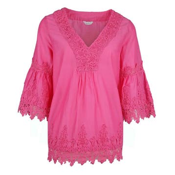 Frogbox • roze tuniek met kant • 36, Kleding | Dames, Princess goes Hollywood, Verzenden, Nieuw, Roze