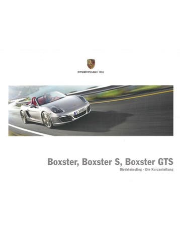 2015 PORSCHE BOXSTER | BOXSTER S | BOXSTER GTS VERKORT