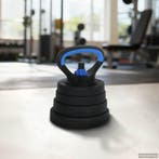 vidaXL 4-in-1 Dumbbell Barbell Kettlebell Set 30 kg Zwart en, Verzenden, Nieuw
