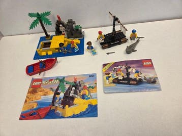 Lego Set - Pirates - LEGO 6257 Castaways Raft + LEGO Rocky, Nieuw