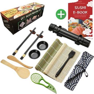 2dekans | Sushi Set XXL - Sushimaker - Sushi Bazooka Set -, Ophalen of Verzenden, Zo goed als nieuw
