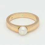 Ring - 14 karaat Geel goud Parel, Sieraden, Tassen en Uiterlijk, Ringen, Nieuw