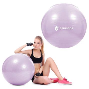 Fitness Bal | Paars | Inclusief Pomp | 65 cm, Ophalen of Verzenden, Nieuw