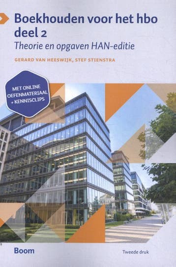 Boekhouden voor het HBO deel 2 9789024402144, Boeken, Zo goed als nieuw