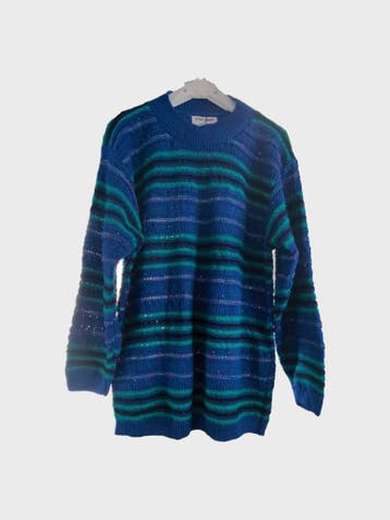 Alfred Dunner Trui Dames maat L Blauw Vintage, Alfred Dunner, Blauw, Maat 42/44 (L), Ophalen of Verzenden