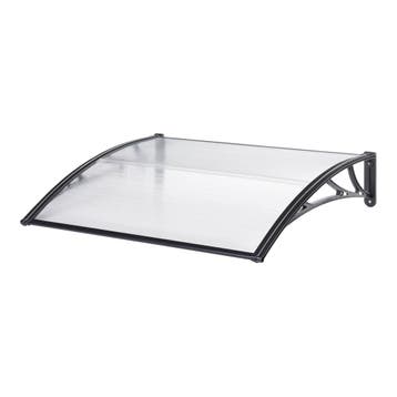 [en.casa] Deurluifel Mellerud afdak 100x60 cm transparant en, Verzenden, Nieuw