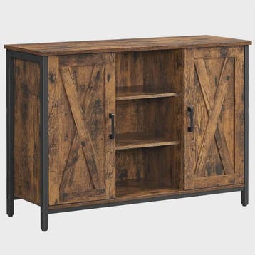 VASAGLE Sideboard Keukenkast met Open Planken - 100x35x70 cm, Huis en Inrichting, Verzenden, Nieuw
