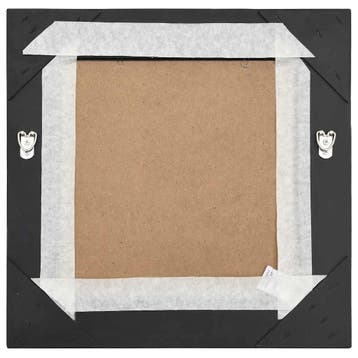 vidaXL Wandspiegel barok stijl 40x40 cm zwart, Verzenden, Nieuw