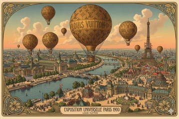 CREATIVE_HUB - LV Expo 1899 Paris vintage graphics
