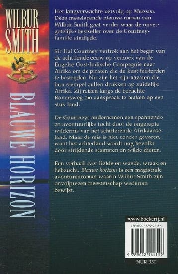 Blauwe horizon / Courtney 9789022541159 Wilbur Smith, Verzenden, Zo goed als nieuw, Wilbur Smith