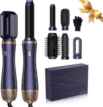 Fohnborstel Set 6-in-1 | 1000W | 51% Korting, Ophalen of Verzenden, Zo goed als nieuw, Haarverzorging