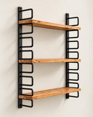 Wandrek - Metaal, Hout - modulair wandsysteem