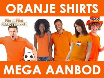 Oranje shirts - gigantisch aanbod - Oranjeshopper.nl, Ophalen of Verzenden, Nieuw
