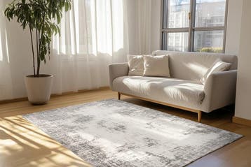 Vintage Vloerkleed | Lyon | Verweerd | Zilver | 80x150 cm, Verzenden, Nieuw