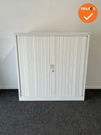 TDS Roldeurkast - 120x120x46cm - Wit met witte kunststof deu, Werkplek, Ophalen of Verzenden, Gebruikt, Kast