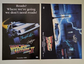 Back to the Future I & II - Collector’s Set of 2 Dual Signed, Nieuw