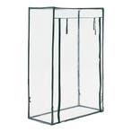 [en.casa] Tuinkas Terzigno kweekkas 100x50x150 cm transparan, Tuin en Terras, Tuinhuizen, Verzenden, Nieuw