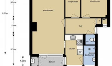 Te Huur 3 kamer Appartement Simon van Leeuwenstraat In Eindh, Noord-Brabant, Direct bij eigenaar, Eindhoven, Appartement