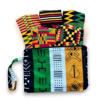 Afrikaanse sokken / Afro socks set AKWAABA met tasje - Set v, Ophalen of Verzenden, Nieuw