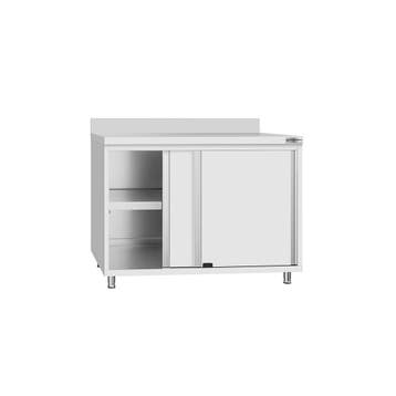GGM Gastro | Gesloten RVS werktafel ECO - 1000x700mm - met |, Verzenden, Nieuw in verpakking, Meubilair