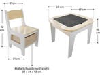 Milou Kinderzitgroep - Tafel met 2 stoelen - Opbergruimte -, Verzenden, Nieuw