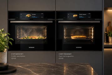 Siemens CS938GCM1 + CM978GMM1 – combi-stoomoven en oven met, Minder dan 45 cm, 60 cm of meer, Ophalen of Verzenden, Combi-oven