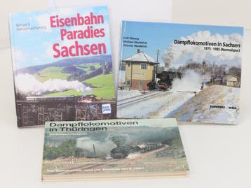 Set van 3 spoorwegenboeken Eisenbahnparadies Sachsen, Dam..., Ophalen of Verzenden, Nieuw