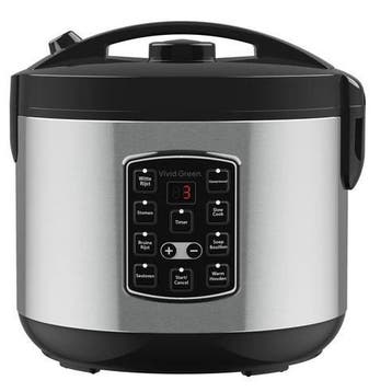 Rijstkoker met Stomer - 1.8L - Slowcooker met Timer, Verzenden, Zo goed als nieuw