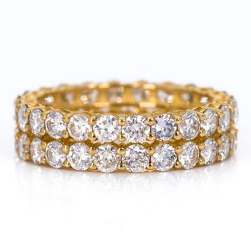 Zonder minimumprijs - Ring - 14 karaat Geel goud - 3.55ct., Nieuw