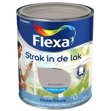 Flexa - Strak in de lak - Aluminium Aluminium 5L, Minder dan 5 liter, Verzenden, Nieuw, Lak