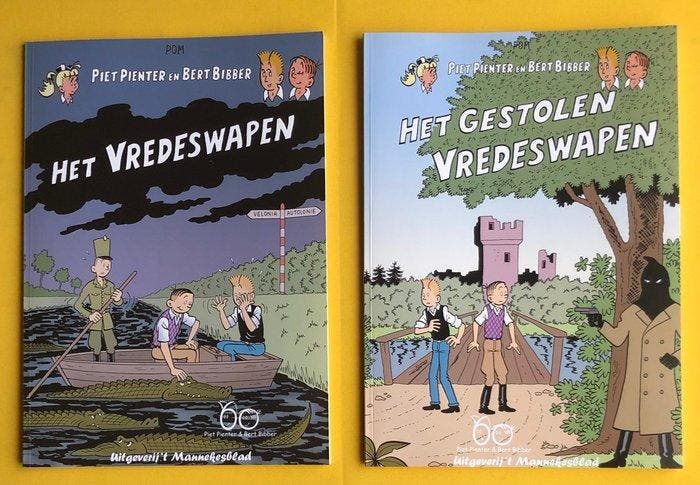 Piet Pienter en Bert Bibber - Het vredeswapen /Het gestolen, Boeken, Stripboeken