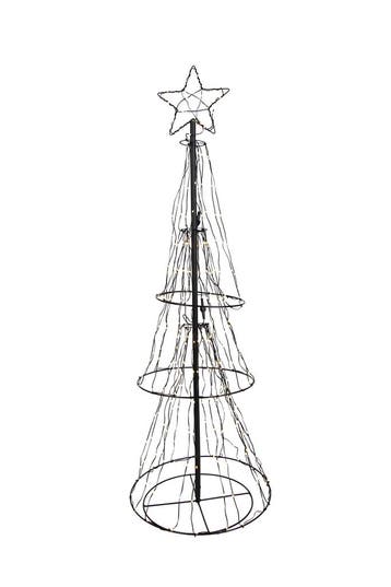 Kerst vloerlamp zwart boom 150cm incl. LED met timer IP44 -, Diversen, Kerst, Verzenden, Nieuw