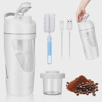 Elektrische Shaker Fles 700ml - USB-C Oplaadbaar, BPA-Vrij &, Verzenden, Nieuw
