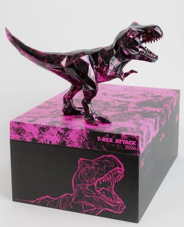 Richard Orlinski (1966) - T-Rex Brushed Neon