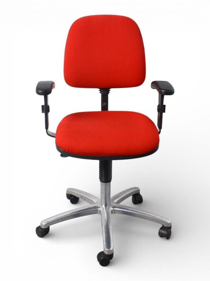 Score Ergo 2300 bureaustoel, rood, Huis en Inrichting, Bureaustoelen, Gebruikt, Ergonomisch, Ophalen of Verzenden