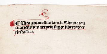 Henricus Abbas de Croyland - [Incunable] Sancti Thomae -