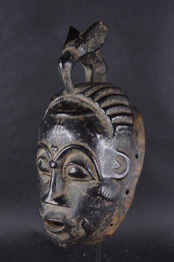 Mblo vreugtemasker - Baule - Ivoorkust, Antiek en Kunst
