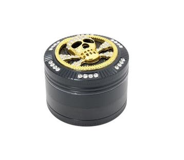 Bling Bling Kruidengrinder Ø50 mm Skull Zwart, Verzamelen, Ophalen of Verzenden, Nieuw