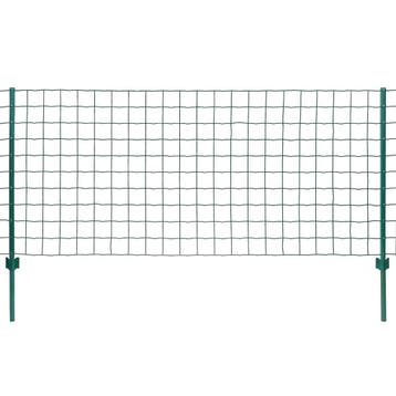 vidaXL Euro hek 20x1,5 m staal groen, Verzenden, Nieuw, IJzer