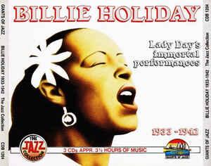 cd - Billie Holiday - Lady Days Immortal Performances 19..., Cd's en Dvd's, Cd's | Overige Cd's, Zo goed als nieuw, Verzenden