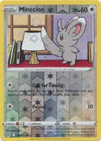 Minccino 124/172 reverse Holo  Brilliant Stars, Ophalen of Verzenden, Nieuw, Losse kaart, Foil