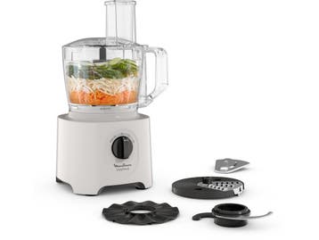 Moulinex FP242B10 - Keukenmachine - 800W 15 functies - Wit, Verzenden, Zo goed als nieuw