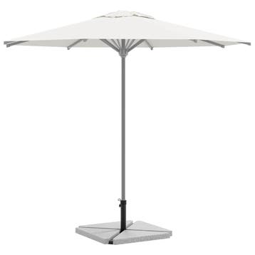 vidaXL 5-delige Set parasolvoeten voor in de tuin graniet en, Verzenden, Nieuw, Parasolvoet